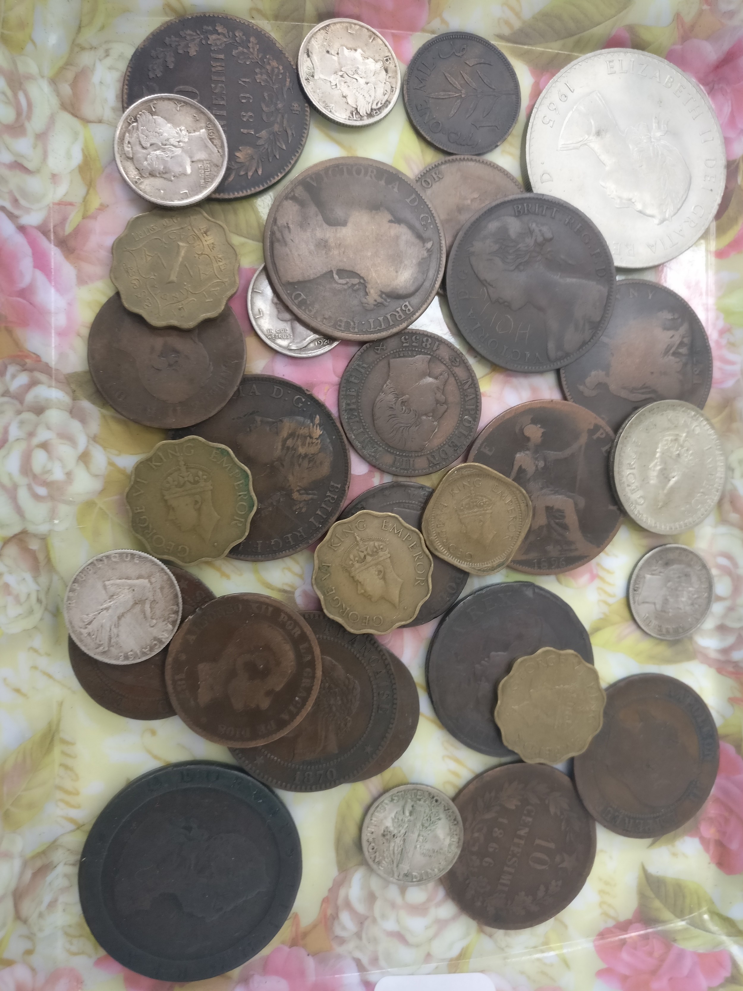 Collection of old coins