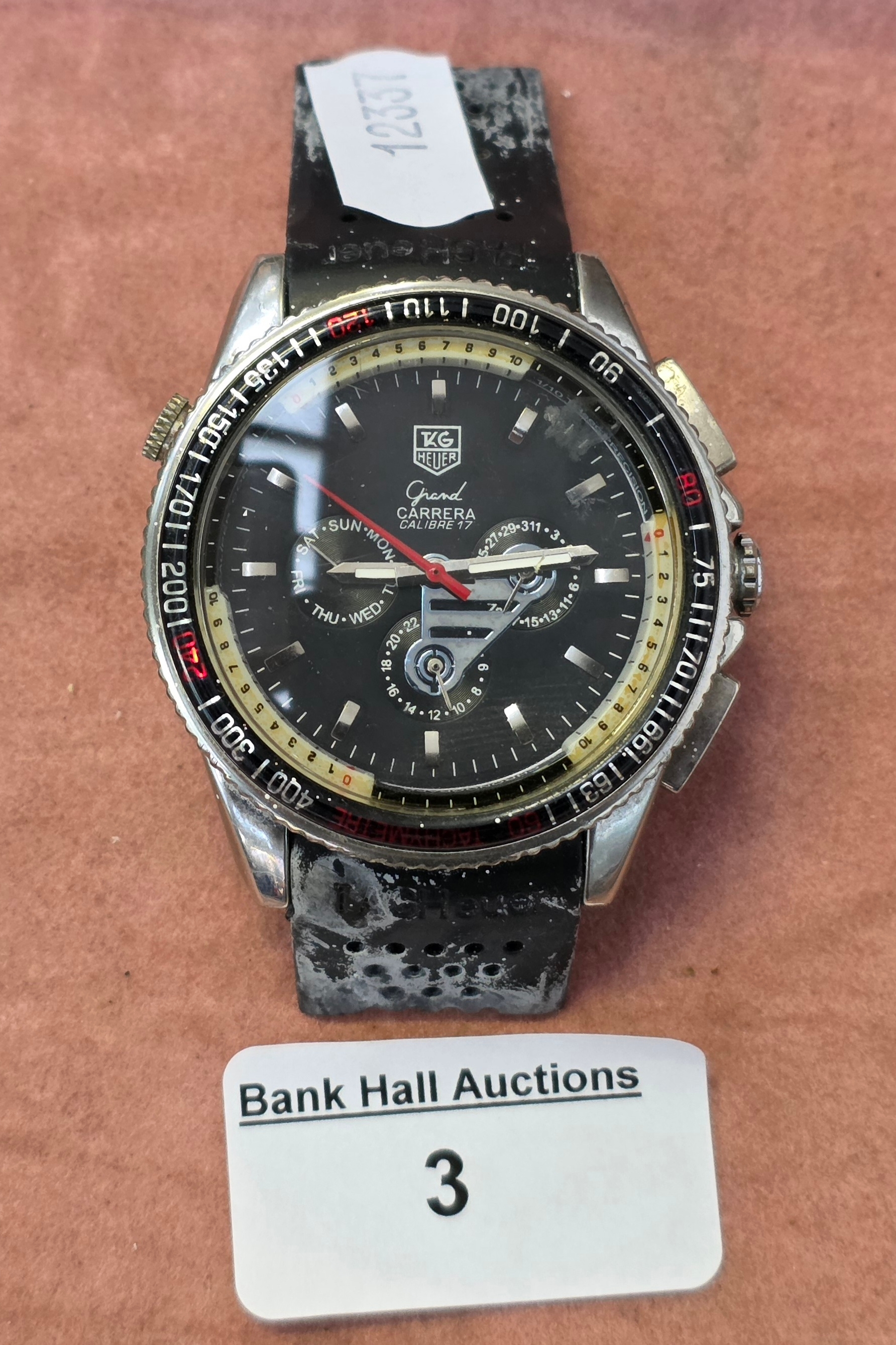 A branded watch face