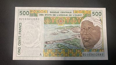 Ivory Coast 500 francs 2002 P-110am UNC. nova unc