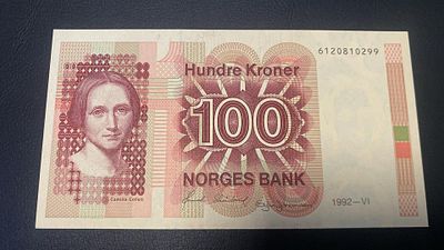 Norway 100 Kroner 1992 P-43 UNC. nova unc