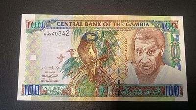 Gambia 100 Dalasi 2001 P-24 UNC. nova unc