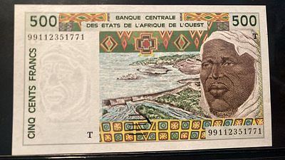 Togo 500 francs 1999 P-810Tm UNC. nova