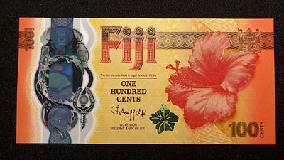 Fiji 100 Cents 2023 P-124 UNC Commemorative. NOVA - Polymer.