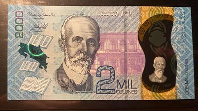 Costa Rica 2000 colones 2018 P-281 UNC . NOVA. Polymer