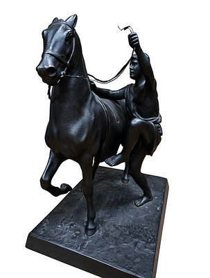 Юный всадник. Каслинское литье, 1948 год. 
материал: чугун 
габариты: