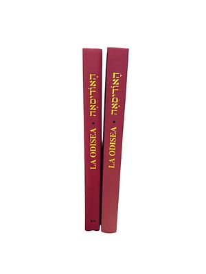 מהדורה נדירה : האודיסאה. מאת הומרוס. 2014-2011. עברית ולדינו. שני כרכים. מצב כחדש. האודיסאה - 