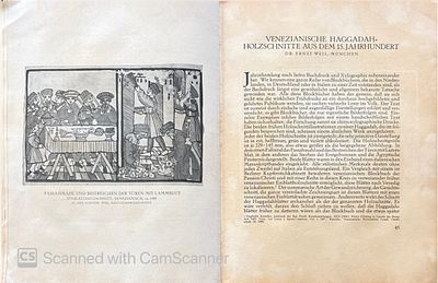 Soncino-Blatter : Beitrage zur Kunde des Judischen Buches - First Year - Issue 1-2. 1925. Among 