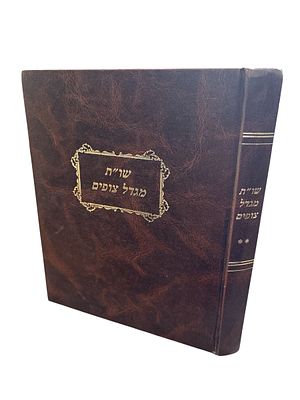 ספר שאלות ותשובות מגדל צופים : על ארבעת חלקי שולחן ערוך וביאורים בסוגיות - חלק שני - מאת גדליהו 