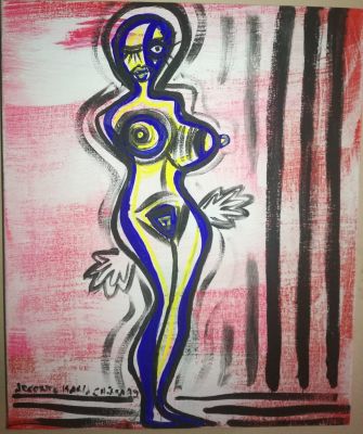 ARCONTE MARIA CHIARA Terni (TR) 1983 Vibrazioni 2019 acrilico su tela... - ARCONTE MARIA CHIARA 