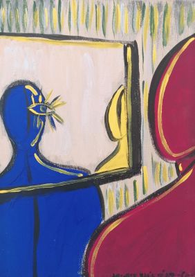 ARCONTE MARIA CHIARA Terni (TR) 1983 DENTRO IL RIFLESSO 2020 acrilico su tela... - ARCONTE MARIA 