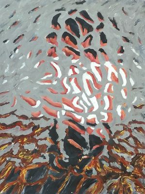 AVANZI PAOLO Rosolina (Rovigo) 1958 Uomo con camicia bianca 2009 Acrilico su... - AVANZI PAOLO 