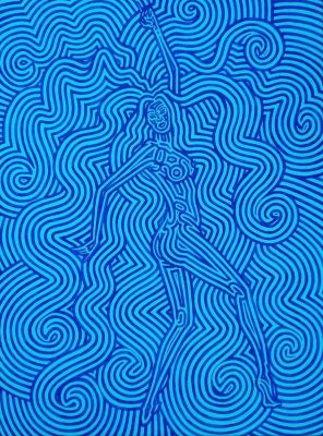 UGONI MARCO Milano (Milano) 1972 The dancer 0.4 2020 Vinilico su tela... - UGONI MARCO Milano 