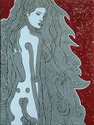 UGONI MARCO Milano (Milano) 1972 Mal&igrave;a 2016 Tecnica mista su tela (vinilico e... - UGONI 