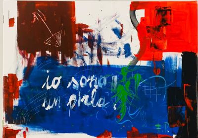 FITTI PALDI Palermo (PA) 1980 Io sono un pirla! 2022 Acrilico su tela... - FITTI PALDI Palermo 