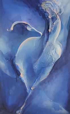 POLI GABRIELE Milano (Mi) 1957 Senza titolo 2021 Olio su tela e gesso... - POLI GABRIELE Milano 