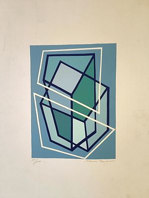 RADICE MARIO Como (Co) 1898 Geometrico Litografia a colori es. 15/100... - RADICE MARIO Como (Co) 