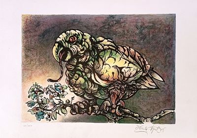 PIGNATELLI ERCOLE Lecce (Le) 1935 Rapace Litografia su carta es. XIII/XXV... - PIGNATELLI ERCOLE 