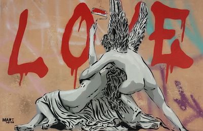 MART SIGNED Livorno (Li) 1988 Vandals For Love 2025 Acrilico e stencil su... - MART SIGNED Livorno 