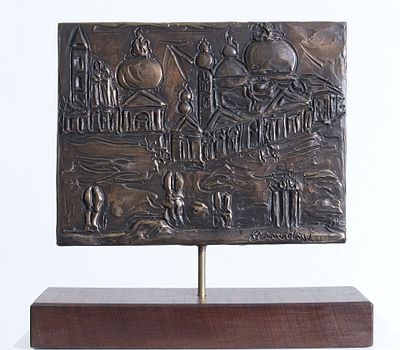 BRINDISI REMO Roma (Roma) 1918 Venezia 1984 Fusione in bronzo a cera persa... - BRINDISI REMO Roma 