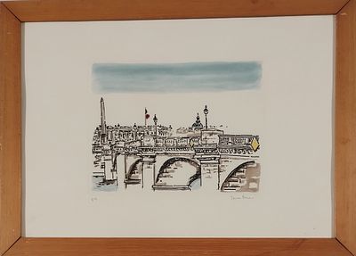 TAMBURI ORFEO Jesi (An) 1910 Senza titolo Incisione su carta colorata a mano... - TAMBURI ORFEO 