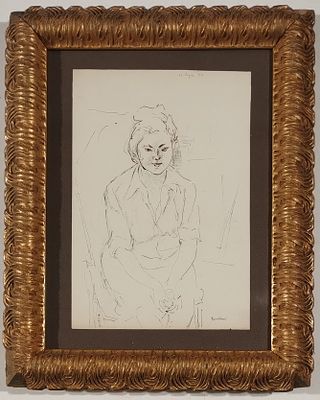 TAMBURI ORFEO Jesi (An) 1910 Ritratto di donna 1947 China su carta... - TAMBURI ORFEO Jesi (An) 