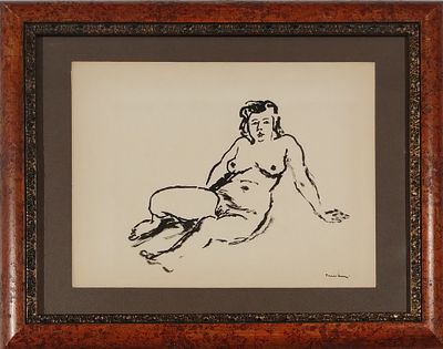 TAMBURI ORFEO Jesi (An) 1910 Donna sdraiata China su carta 24,00x32,00... - TAMBURI ORFEO Jesi 