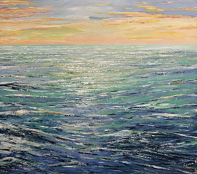 CESARE PAPICCIO - Tramonto sul mare. PAPICCIO CESARECampobasso (Vr) Tramonto sul mare2024Acrilico 