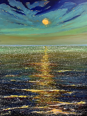 CESARE PAPICCIO - Marina dorata. PAPICCIO CESARECampobasso (Vr) Marina dorata2024Acrilico su tela90 