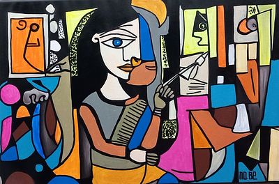 MOBE - the painter. MOBEModena (Modena) 1965the painter2025acrilico su tela40,00x60,00x2 