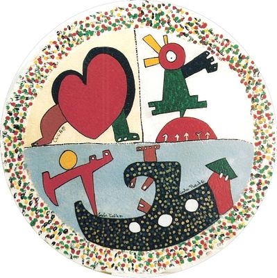 CARLOS PUENTES - Cuore. PUENTES CARLOS Santander (Spagna) 1932Cuore2000Acrilico su carta100,00x100 