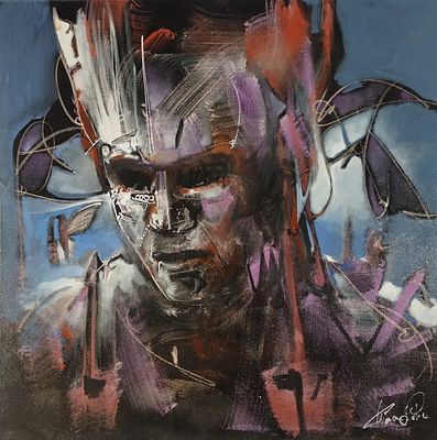 FABIO CUMAN - Il guerriero. CUMAN FABIOVarese (VA) 1972Il guerriero2014Olio su tela80,00x80 