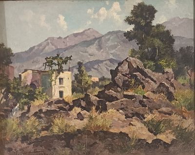 ILIO GIANNACCINI - Vesuvio. GIANNACCINI ILIORoma (Roma) 1897Vesuvio1939Olio su legno40,00x50 