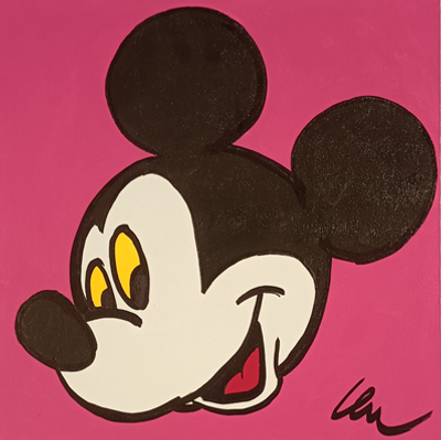 MARCO LODOLA - Mickey Mouse. LODOLA MARCOPavia (Pv) 1955Mickey MouseAcrilico su tela50,00x50,00x5 