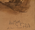 CARPI ALDO Milano (Mi) 1886 Senza titolo 1908 Mista su carta 20,00x29,00... - CARPI ALDO 
Milano Image - 1