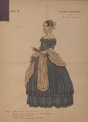 ANONIMO Anonimo (An) Araberl Barret Acquarello su carta 50,00x40,00... - ANONIMO Anonimo (An) 