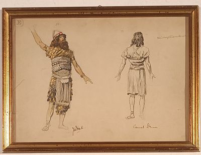 ANONIMO Anonimo (An) Studio per costumi teatrali Acquarello su carta... - ANONIMO Anonimo (An) 