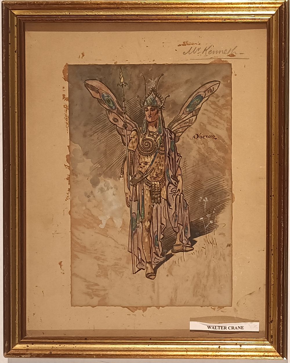 CRANE WALTER Liverpool (Inghilterra) 1845 Oberon Acquarello su carta... - CRANE WALTER 
Liverpool 