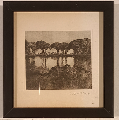 MEYN ROLF L&uuml;neburg (Germania) 1930 Senza titolo Incisione acquaforte a colori... - MEYN ROLF 