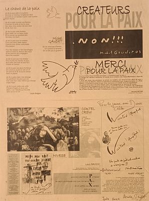 VERDET ANDR&Egrave; Nizza (Francia) 1913 Creaturs pour la pax 2008 Mista su foglio... - VERDET 