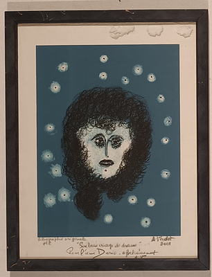 VERDET ANDR&Egrave; Nizza (Francia) 1913 Soubeau visage do.... 2001 Litografia su... - VERDET 