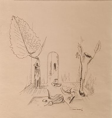 MADDOX CONROY Ledbury (Inghilterra) 1912 Senza titolo 1946 China su carta... - MADDOX CONROY 