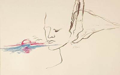 PISANI VETTOR Bari (Ba) 1934 Senza titolo Litografia su carta es. prova... - PISANI VETTOR Bari 