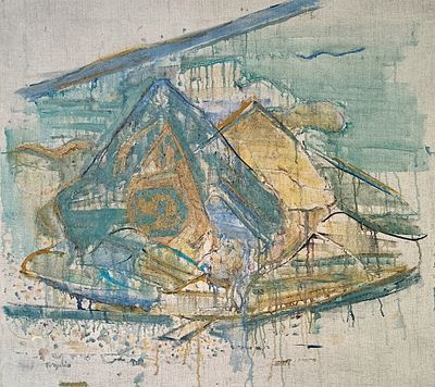 FORGIOLI ATTILIO Sal&ograve; (Brescia) 1933 Montagna 2012 Mista su tela 90,00x100,00... - FORGIOLI 