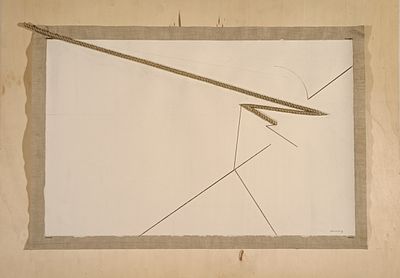 CAMPUS GIOVANNI Olbia (Ot) 1929 Senza titolo 1981 Corda applicata su... - CAMPUS GIOVANNI Olbia 