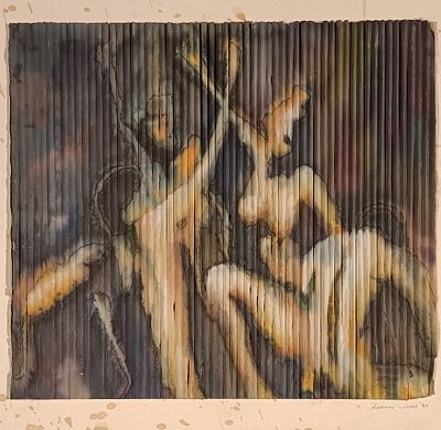 FIRMA INDECIFRATA N.D. ( -) 1900 Senza titolo 1994 Mista su carta ondulata... - FIRMA INDECIFRATA 