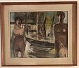 MOTTI GIUSEPPE Arena Po (Pv) 1908 Senza titolo 1968 Olio su tela 40,00x50,00... - MOTTI GIUSEPPE Image - 1