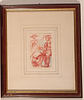 MOTTI GIUSEPPE Arena Po (Pv) 1908 Contadini Mista su carta 14,00x9,00 Firma... - MOTTI GIUSEPPE Image - 1