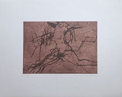 PALADINO MIMMO Paduli (Bn) 1948 Nudo che scende le scale 2003 Acquaforte,... - PALADINO MIMMO 
