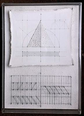 VALENTINI WALTER Pergola (Pg) 1928 La stanza del tempo 1982 Tecnica mista su... - VALENTINI WALTER 