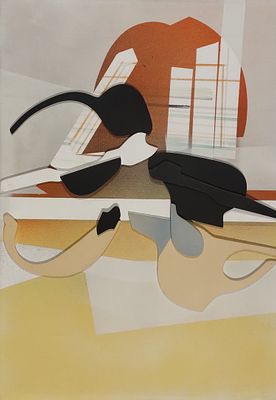 FRANCESCHINI EDOARDO Catania (Ct) 1928 Senza Titolo 1970 Olio e applicazioni... - FRANCESCHINI 